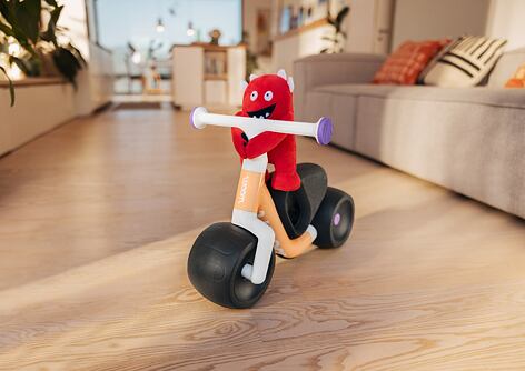 Nové detské odrážadlo Woom WOW s plyšákom Buddy!