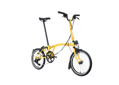 Skladací bicykel Brompton C Line 12Speed, Bumblebee Yellow/Bumblebee Yellow