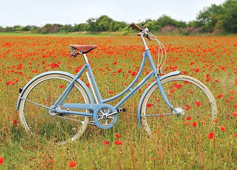 Dámsky mestský bicykel Pashley Poppy, Powder Blue