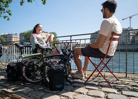 Skladací bicykel Brompton C Line 12Speed, Bumblebee Yellow/Bumblebee Yellow