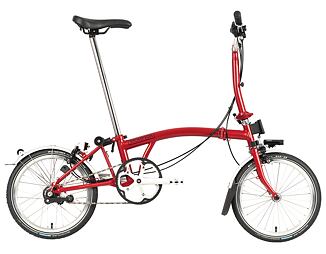 Skladací bicykel Brompton C Line, House Red