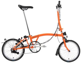 Skladací bicykel Brompton C Line, Orange