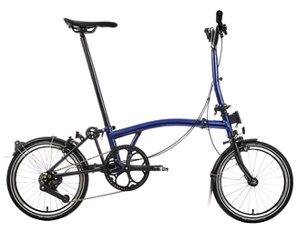 Brompton P-line Explore Black Edition, Bolt Blue