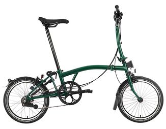 Skladací bicykel Brompton C Line Black Edition, Racing Green