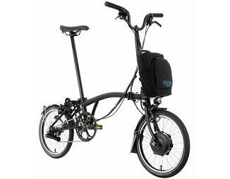 Skladací elektrobicykel Brompton Electric C Line, Black