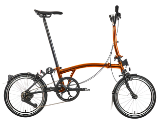 Brompton P-line Explore Black Edition, Flame Lacquer