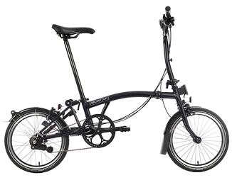 Skladací bicykel Brompton C Line Black Edition, Black