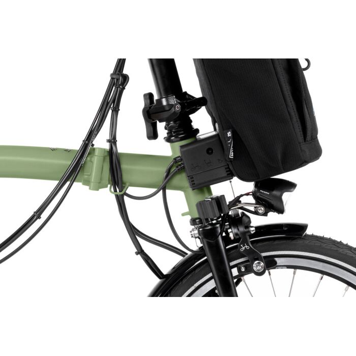 Skladací elektrobicykel Brompton Electric C Line, Matcha Green