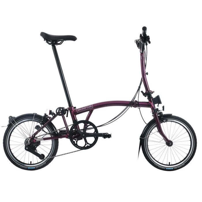 Skládací kolo Brompton C Line 12Speed, Amethyst Lacquer/Amethyst Lacquer