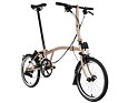 Skladací bicykel Brompton C Line Black Edition, Sand Dune