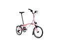 Skladací bicykel Brompton C Line 12Speed, Flamingo Pink/Flamingo Pink